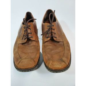 Born 11M Brown Leather Lace Up Loafer Shoes